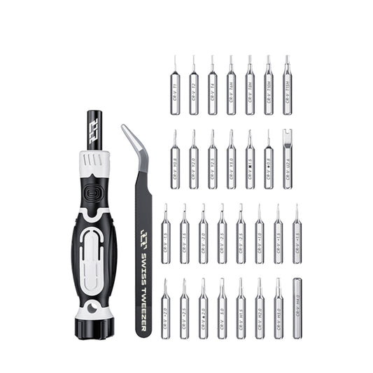 JAKEMY 32 in 1 Precision Screwdriver Set with Tweezers, JM-8189A