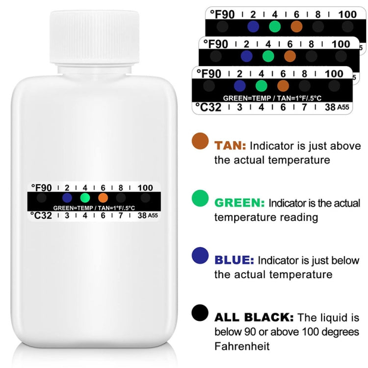 H01233 12pcs Portable Water Urine Detect Bottle Set