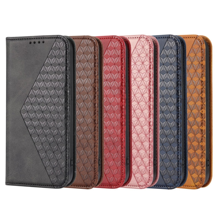Cubic Grid Calf Texture Magnetic Closure Leather Phone Case, For Nothing Phone 1, For Xiaomi Redmi Note 11S 5G, For Xiaomi Redmi Note 11S Global, For Xiaomi Redmi Note 11 Pro 4G, For Xiaomi Redmi 10C 4G, For Xiaomi Redmi 10A, For Xiaomi Redmi Note 11 P...