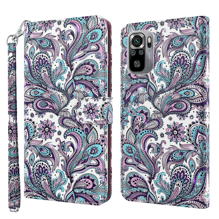 3D Painting Pattern TPU + PU Phone Case, For Xiaomi Poco F4 GT, For Xiaomi Poco M5, For Xiaomi Poco M5S/Redmi Note 10/Note 10S