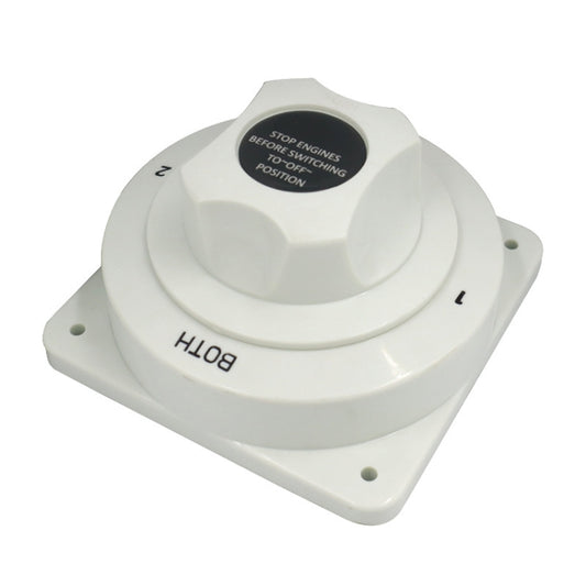 300A RV Yacht Battery Power Off Switch Four-speed Marine Protection Switch, Power Off Switch(White)