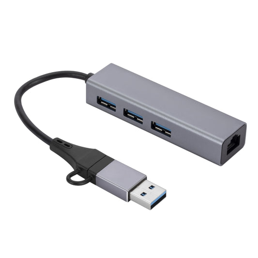 SL-006 USB3.0 Gigabit Network Type-C to Network Port USB x 3 HUB, SL-006