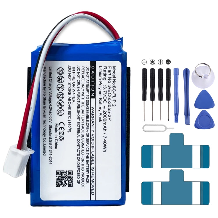 For JBL Charger 2+/Charge 2 Plus/Charge 3 2015 GSP1029102R 310SL P763098 6000mAh Battery Replacement