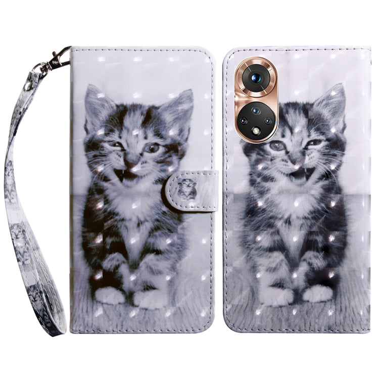 3D Painted Leather Phone Case, For Realme GT2 Pro, For Sony Xperia 5 IV, For Motorola Moto E22, For Honor X8 4G, For Honor 50
