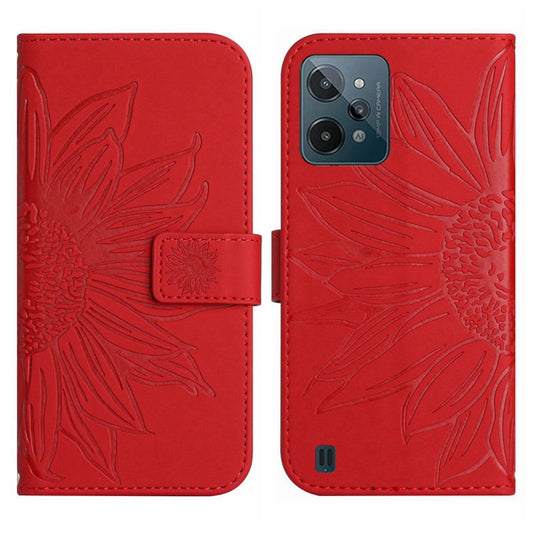 Skin Feel Sun Flower Pattern Flip Leather Phone Case with Lanyard, For Realme C31, For Realme C33, For Realme C35, For Realme GT/GT NEO, For Realme GT Master, For Realme GT Neo2, For Realme GT Neo3, For OnePlus 9, For OnePlus 9 Pro