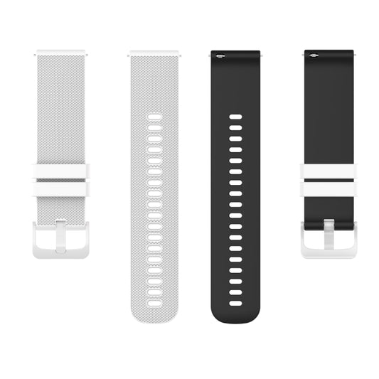 Small Plaid Texture Two-color Silicone Watch Band, For Suunto 5 Peak