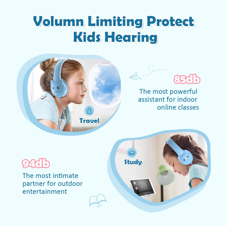 SoulBytes S31 Kids Wired Over-Ear Earphone with Microphone, Length: 1.5m