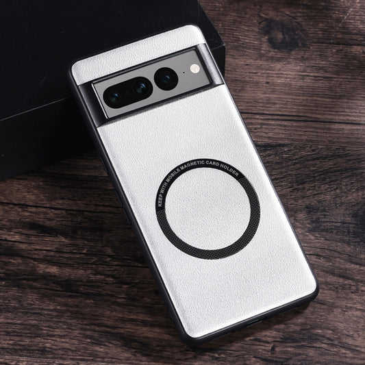 Magsafe Magnetic Ring Leather Texture Phone Case, For Google Pixel 6, For Google Pixel 6 Pro, For Google Pixel 7, For Google Pixel 7 Pro