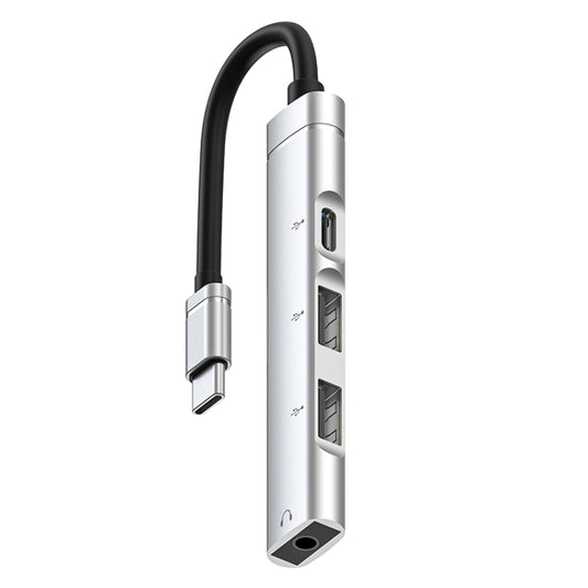 Station d'accueil USB-C / Type-C vers jack 3,5 mm + 2 ports USB + Type-C