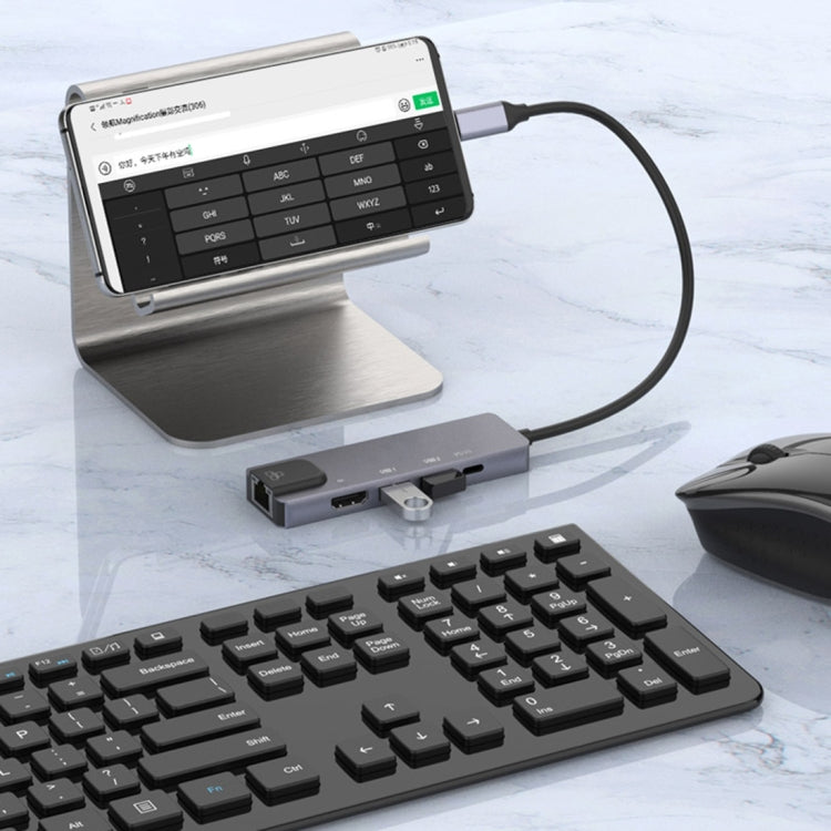 Onten OTN-UC920S USB-C / Type-C Portable Multifunctional HUB Docking Station, OTN-UC920S