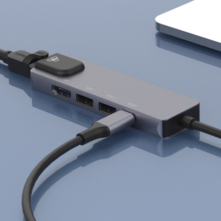 Onten OTN-UC920S USB-C / Type-C Portable Multifunctional HUB Docking Station, OTN-UC920S