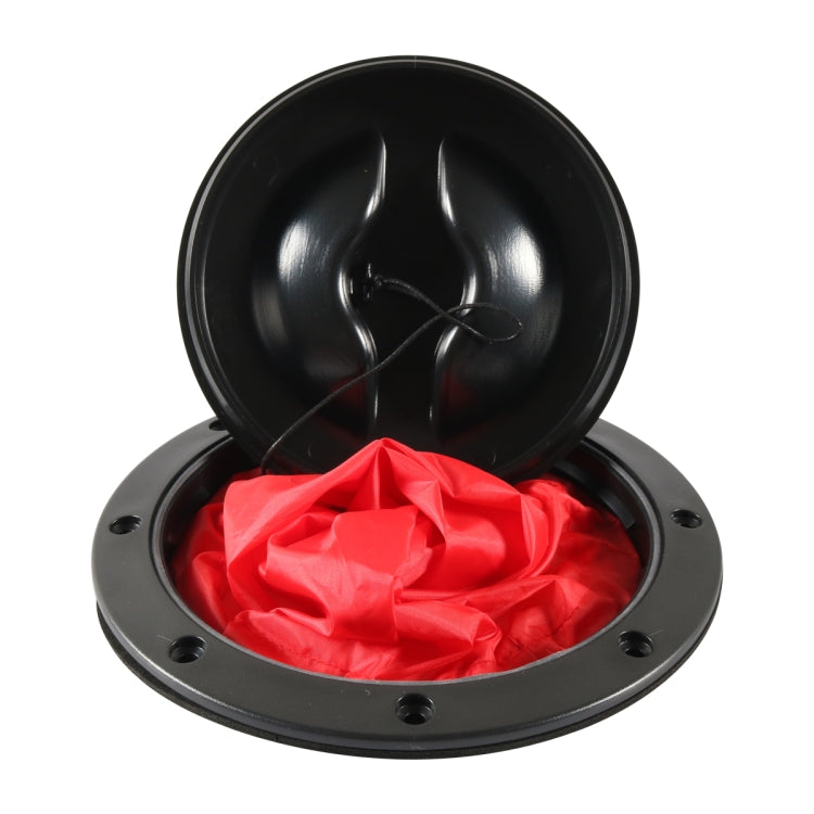 A6651-01 Universal 6 inch Round Deck Hatch Cover with Red Mesh Pocket, A6651-01