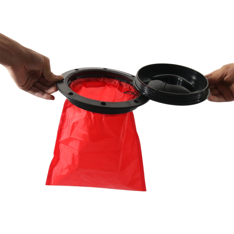A6651-01 Universal 6 inch Round Deck Hatch Cover with Red Mesh Pocket, A6651-01