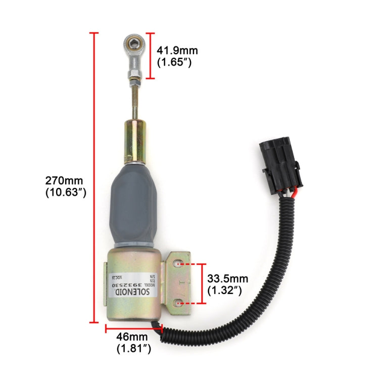 For Cummins / Hyundai Eengine Shutdown Solenoid Valve SA-4756-24 3932530, SA-4756-24