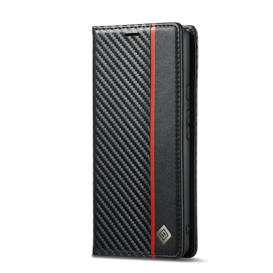 LC.IMEEKE Carbon Fiber PU + TPU Leather Case, For Google Pixel 7 Pro