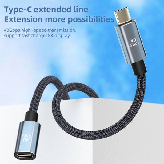 USB4.0 40Gbps Type-C Male to Female Extension Cable, 0.3m, 0.5m, 0.8m