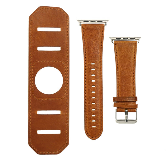 Bracelet de montre à texture Crazy Horse, pour Apple Watch 5 et 4 40 mm / 3 et 2 et 1 38 mm, pour Apple Watch 5 et 4 44 mm / 3 et 2 et 1 42 mm