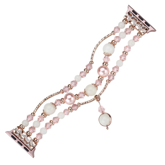 Bracelet Lumineux en Agate, Pour Apple Watch 5 et 4 40mm / 3 et 2 et 1 38mm, Pour Apple Watch Ultra 49mm / Series 8 et 7 45mm / SE 2 et 6 et SE et 5 et 4 44mm / 3 et 2 et 1 42mm