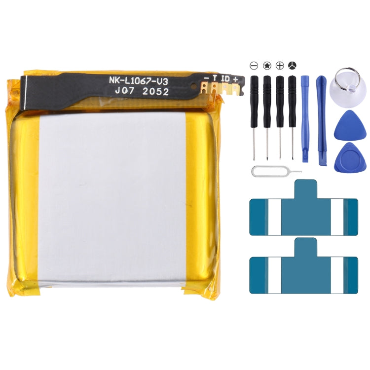 Pour Samsung Gear Live SM-R382 300mAh EB-BR382ABE Batterie de remplacement, pour SONY Smart Watch 3, pour HUAMI AMAZFIT GTS 2 / GTS 2 Mini, pour Amazfit GTR 2 / 2E, pour Huawei GT2 Pro, pour Huawei GS PRO, pour Samsung Galaxy Buds Pro...