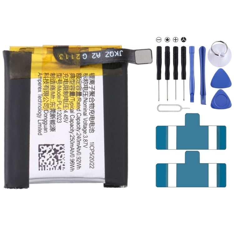 Pour Samsung Gear Live SM-R382 300mAh EB-BR382ABE Batterie de remplacement, pour SONY Smart Watch 3, pour HUAMI AMAZFIT GTS 2 / GTS 2 Mini, pour Amazfit GTR 2 / 2E, pour Huawei GT2 Pro, pour Huawei GS PRO, pour Samsung Galaxy Buds Pro...