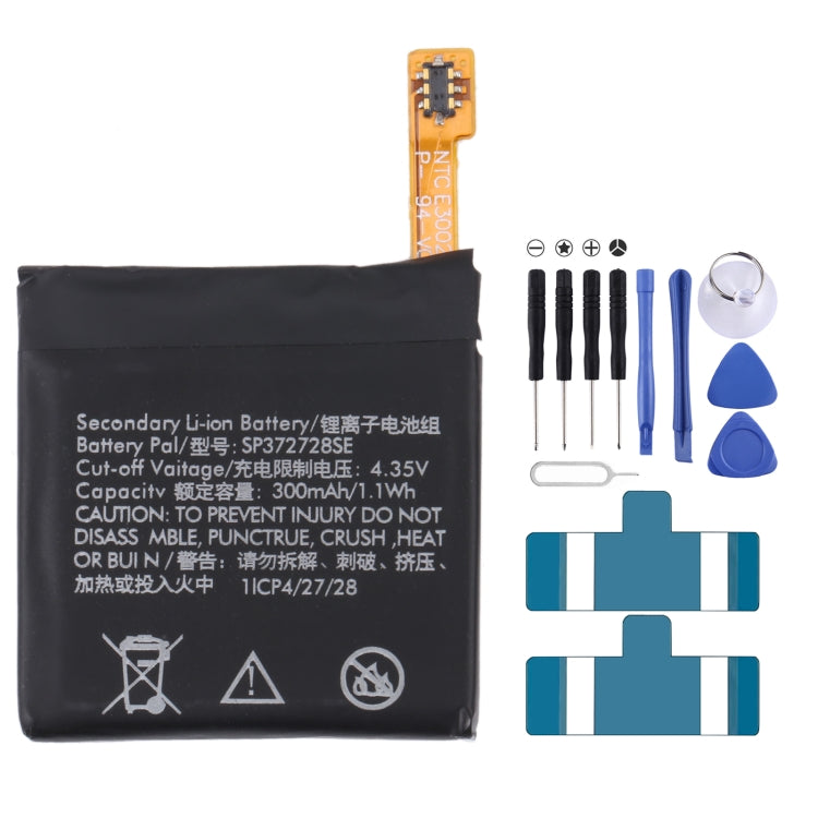 Pour Samsung Gear Live SM-R382 300mAh EB-BR382ABE Batterie de remplacement, pour SONY Smart Watch 3, pour HUAMI AMAZFIT GTS 2 / GTS 2 Mini, pour Amazfit GTR 2 / 2E, pour Huawei GT2 Pro, pour Huawei GS PRO, pour Samsung Galaxy Buds Pro...