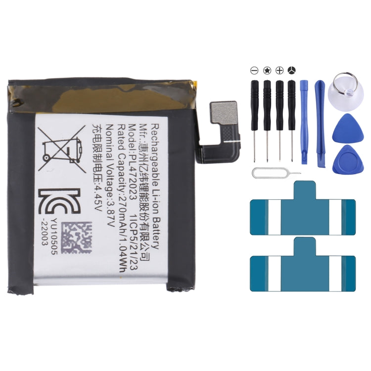 Pour Samsung Gear Live SM-R382 300mAh EB-BR382ABE Batterie de remplacement, pour SONY Smart Watch 3, pour HUAMI AMAZFIT GTS 2 / GTS 2 Mini, pour Amazfit GTR 2 / 2E, pour Huawei GT2 Pro, pour Huawei GS PRO, pour Samsung Galaxy Buds Pro...
