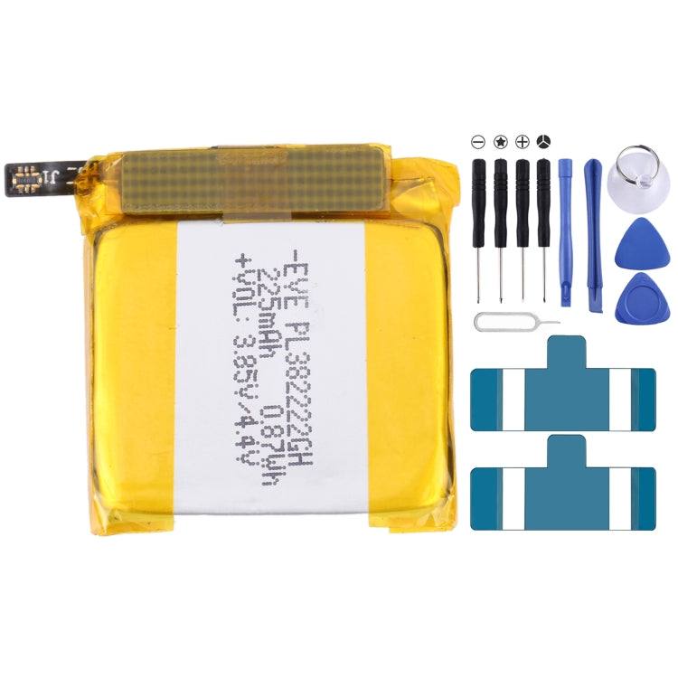 Pour Samsung Gear Live SM-R382 300mAh EB-BR382ABE Batterie de remplacement, pour SONY Smart Watch 3, pour HUAMI AMAZFIT GTS 2 / GTS 2 Mini, pour Amazfit GTR 2 / 2E, pour Huawei GT2 Pro, pour Huawei GS PRO, pour Samsung Galaxy Buds Pro...