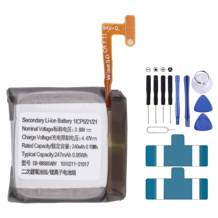 Pour Samsung Gear Live SM-R382 300mAh EB-BR382ABE Batterie de remplacement, pour SONY Smart Watch 3, pour HUAMI AMAZFIT GTS 2 / GTS 2 Mini, pour Amazfit GTR 2 / 2E, pour Huawei GT2 Pro, pour Huawei GS PRO, pour Samsung Galaxy Buds Pro...