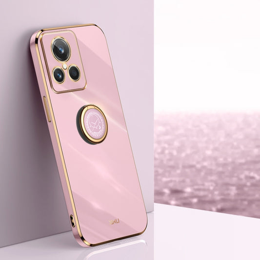 XINLI Straight Edge 6D Electroplate TPU Phone Case with Ring Holder, For Realme GT2 Explorer Master 5G, For Realme 9i, For Realme 9i 5G, For Realme 9 Pro, For Realme C20, For Realme C21Y, For Realme C30, For Realme C31, For Realme C33 4G, For Realme C3...