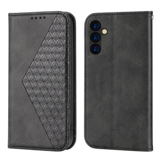 Cubic Grid Calf Texture Magnetic Leather Phone Case, For Samsung Galaxy A54 5G, For Xiaomi 13, For Xiaomi 13 Pro, For Xiaomi Poco C40, For Realme 10 4G