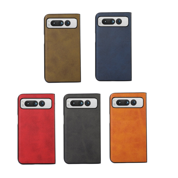 Two-color Calf Texture Shockproof Phone Case, For Google Pixel Fold