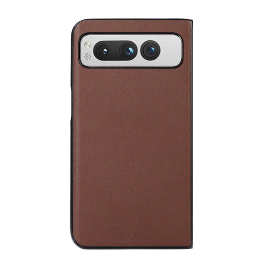 Lambskin Texture Genuine Leather Phone Case, For Google Pixel Fold