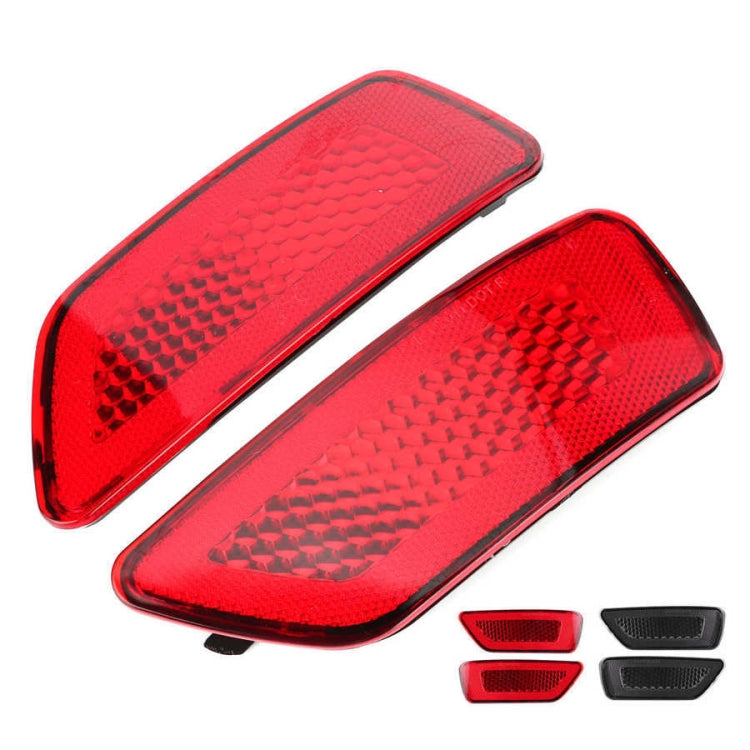 1 Pair For Jeep Grand Cherokee 2011-2018 Car Rear Bumper Lamp Reflector 57010720AC 57010721AC, For Jeep Grand Cherokee 2011-2018(Red), For Jeep Grand Cherokee 2011-2018(Smoked Black)