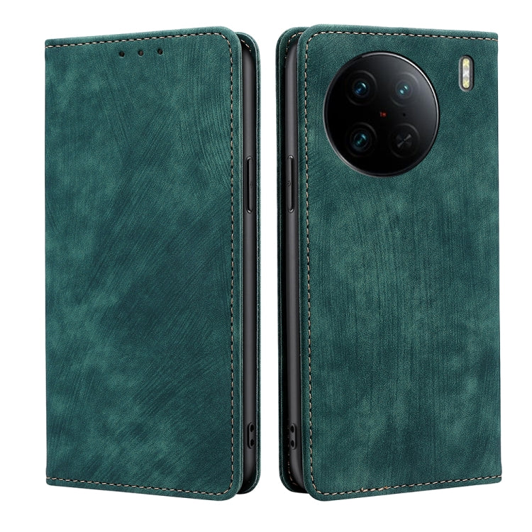 RFID Anti-theft Brush Magnetic Leather Phone Case, For OPPO Reno9 5G / Reno9 Pro 5G, For OPPO Reno9 Pro+ 5G, For Realme 10 Pro 5G, For Realme 10 Pro+ 5G, For vivo X90 Pro 5G, For TCL 40R 5G