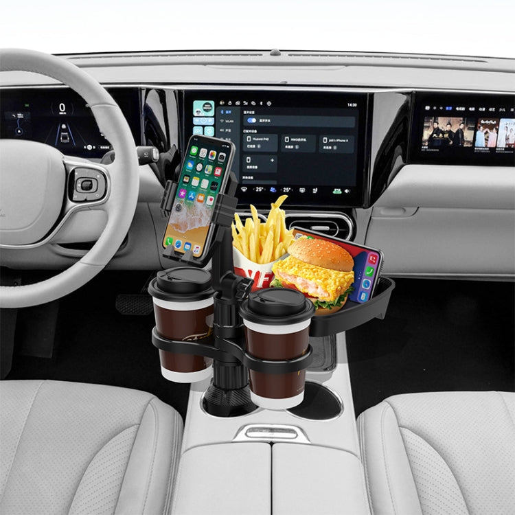 Car Drink Water Cup Mobile Phone Holder 360 Degree Rotating Dinner Plate, B06 (Grey), B06 (Green), B10 (Grey), B10 (Green)