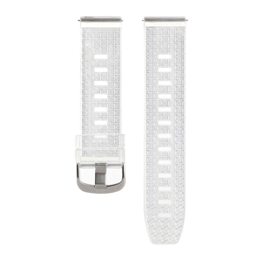Diamond Texture Clear Glitter Watch Band, 20mm, 22mm