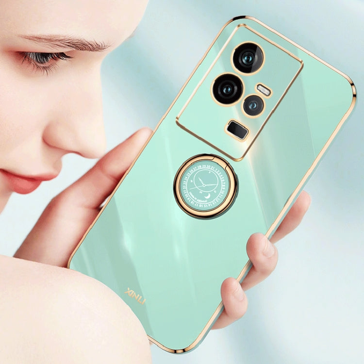XINLI Straight Edge 6D Electroplate TPU Phone Case with Ring Holder, For vivo iQOO 11 5G, For Realme 10 Pro 5G, For Realme 10 Pro+, For vivo Y02 4G, For Xiaomi Redmi K60, For Xiaomi Redmi K60E