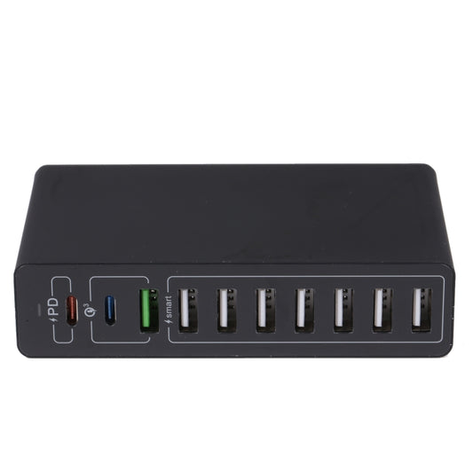 10 in 1 65W QC3.0 USB Smart Fast Charger, US Plug, UK Plug, AU Plug