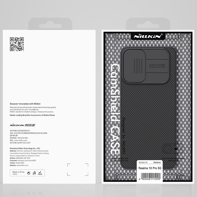 NILLKIN Black Mirror Series Camshield PC Phone Case, For Realme 10 Pro 5G