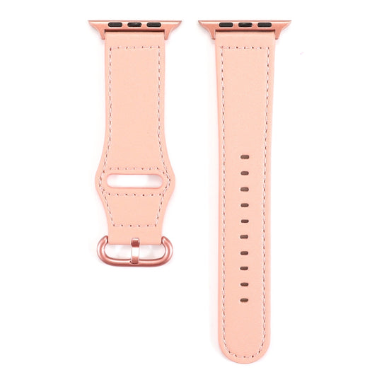 Bracelet de montre en cuir véritable de couleur unie, pour Apple Watch Series 7 41 mm / 6 & SE & 5 & 4 40 mm / 3 & 2 & 1 38 mm, pour Apple Watch Series 7 45 mm / 6 & SE & 5 & 4 44 mm / 3 & 2 & 1 42 mm
