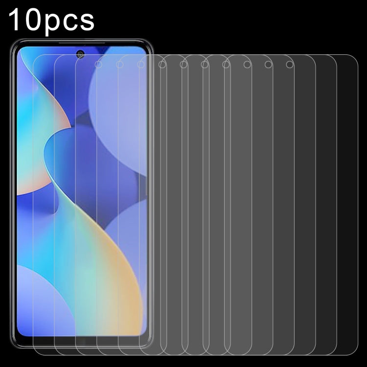 10pcs 0.26mm 9H 2.5D Tempered Glass Film, For Huawei nova 10 Youth (10 PCS), For OnePlus Ace 2V(10 PCS), For Honor Magic5 Ultimate(10 PCS), For Ulefone Power Armor 19T(10 PCS), For ZTE nubia Z50 Ultra(10 PCS), For Tecno Spark 10 Pro(10 PCS)