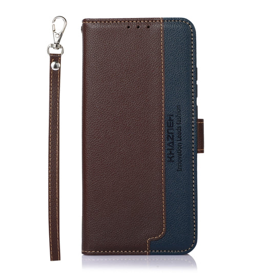 KHAZNEH Litchi Texture Leather RFID Phone Case, For Google Pixel 7a, For Xiaomi Redmi Note 12 4G Global, For Samsung Galaxy M14 5G