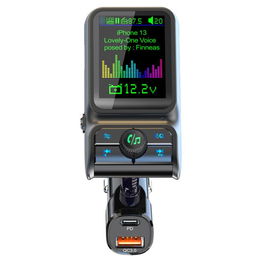 Transmetteur FM Bluetooth 5.0 pour voiture avec écran coloré BC85 Lecteur MP3, BC85