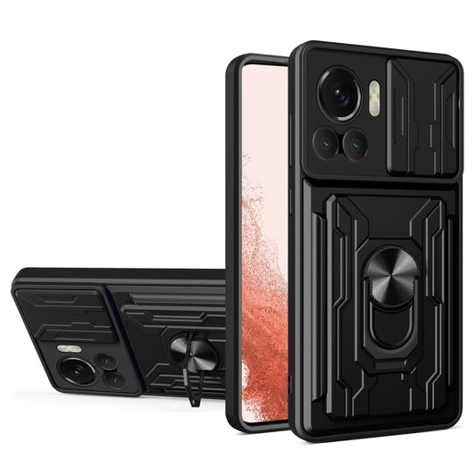 Sliding Camshield TPU+PC Phone Case with Card Slot, For Motorola Edge 30 Ultra 5G, For OPPO A17 4G, For Realme 10 4G, For Samsung Galaxy A14 5G / 4G