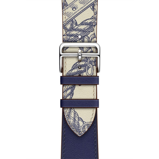 Bracelet de Montre en Cuir à Motif Sérigraphié, Pour Apple Watch Series 7 41mm / 6 & SE & 5 & 4 40mm / 3 & 2 & 1 38mm, Pour Apple Watch Series 8&7 41mm / SE 2&6&SE&5&4 40mm / 3&2&1 38mm