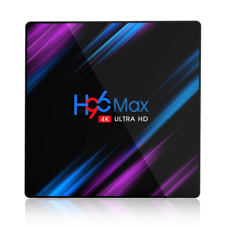 H96 Max-3318 4K Ultra HD Android TV Box with Remote Controller, Android 10.0, RK3318 Quad-Core 64bit Cortex-A53, 4GB+32GB, Support TF Card / USBx2 / AV / Ethernet, AU Plug, EU Plug, UK Plug, US Plug