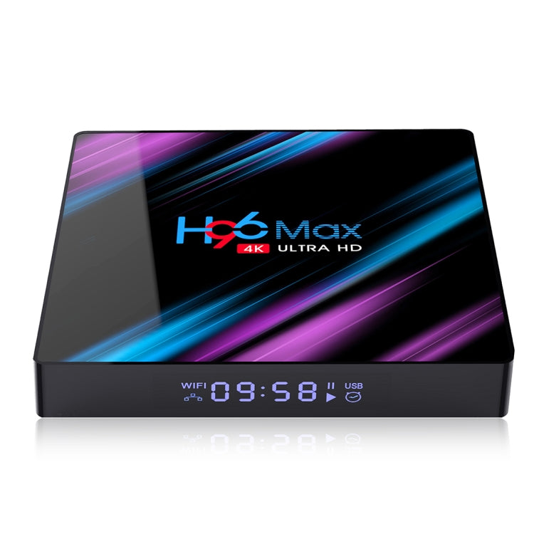 H96 Max-3318 4K Ultra HD Android TV Box with Remote Controller, Android 10.0, RK3318 Quad-Core 64bit Cortex-A53, 4GB+32GB, Support TF Card / USBx2 / AV / Ethernet, AU Plug, EU Plug, UK Plug, US Plug