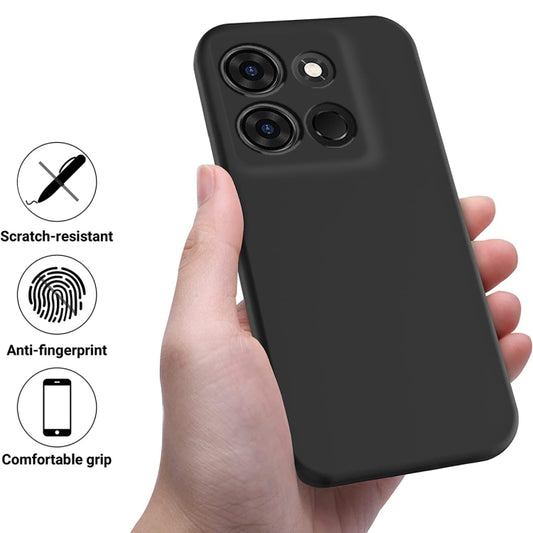 Pure Color Liquid Silicone Shockproof Phone Case, For Infinix Smart 7 African, For Realme C55, For Xiaomi Redmi Note 12 4G Global