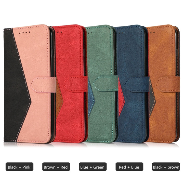 Dual-color Stitching Leather Phone Case, For Xiaomi Redmi Note 12 5G China