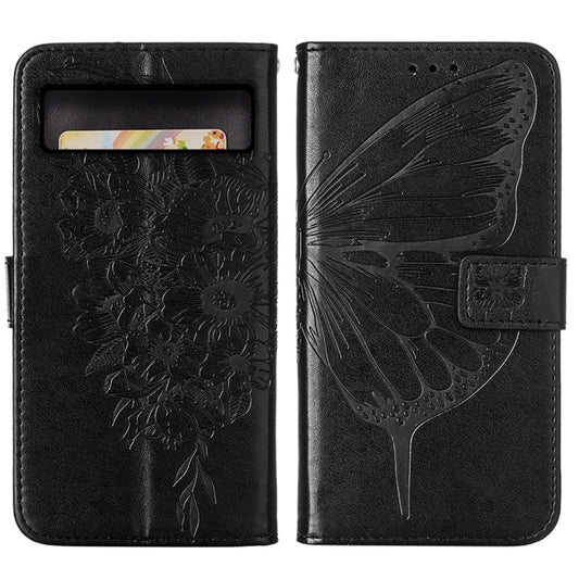 Embossed Butterfly Leather Phone Case, For Google Pixel 8, For Google Pixel 8 Pro